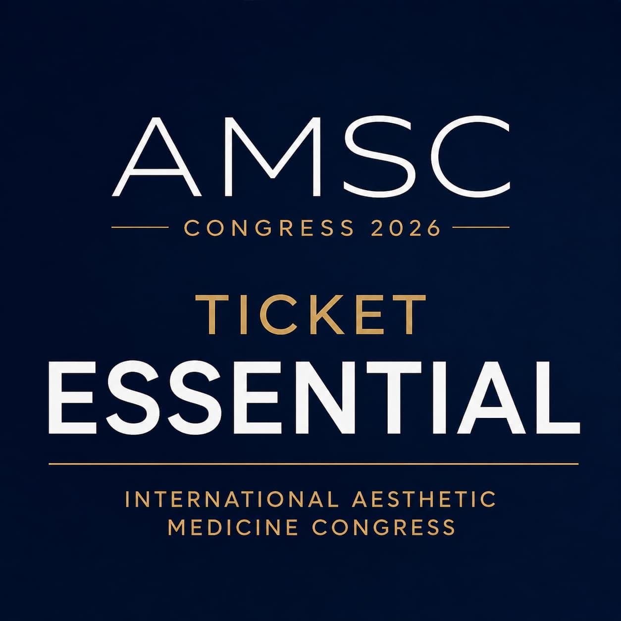 Ticket Essential — AMSC Congress 2026